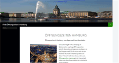 Desktop Screenshot of oeffnungszeiten-hamburg.de