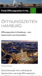 Mobile Screenshot of oeffnungszeiten-hamburg.de